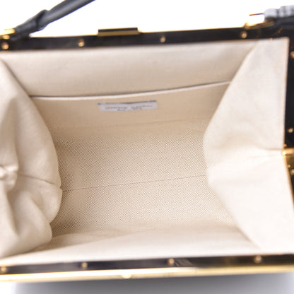 Mansur Gavriel Vegetable Tanned Calfskin Elegant Top Handle Bag Black 5 of 12