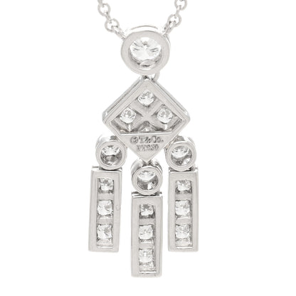 Tiffany Platinum Diamond Legacy Pendant Necklace 4 of 4