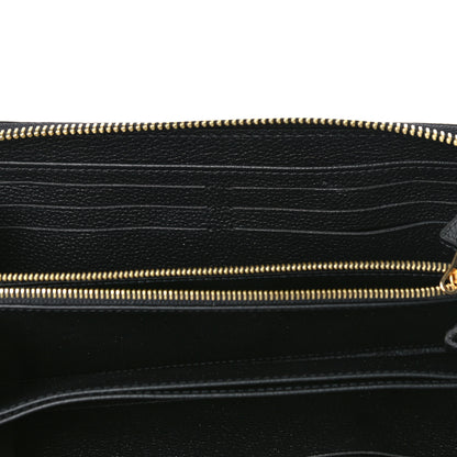 Louis Vuitton Empreinte Monogram Giant Zippy Wallet Black Beige 7 of 8