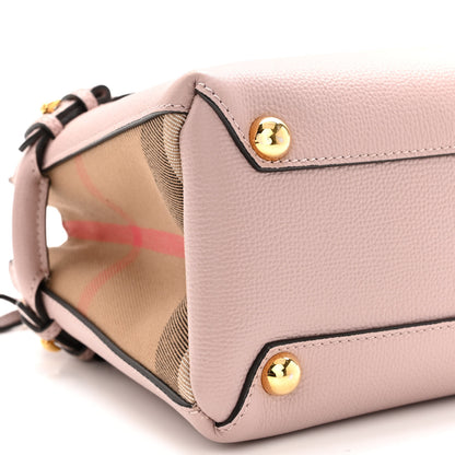 Burberry Grainy Calfskin House Check Baby Banner Tote Pale Orchid 9 of 10
