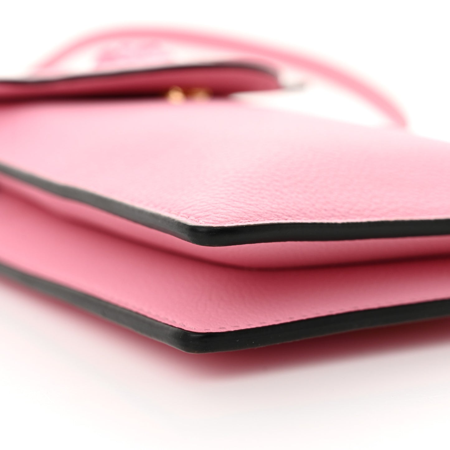 Calfskin La Medusa Chain Crossbody Phone Pouch Pink