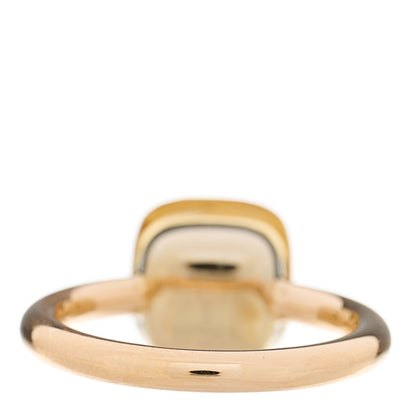 Pomellato 18K Rose White Gold Citrine Classic Nudo Ring 49 4.75 3 of 5