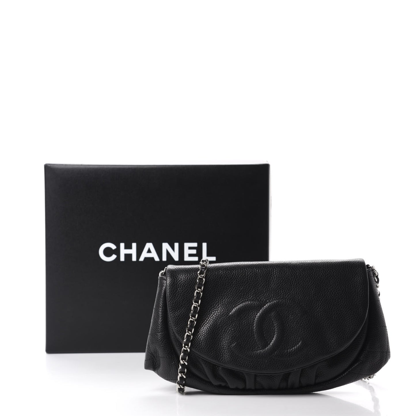 Caviar Half Moon Wallet On Chain WOC Black