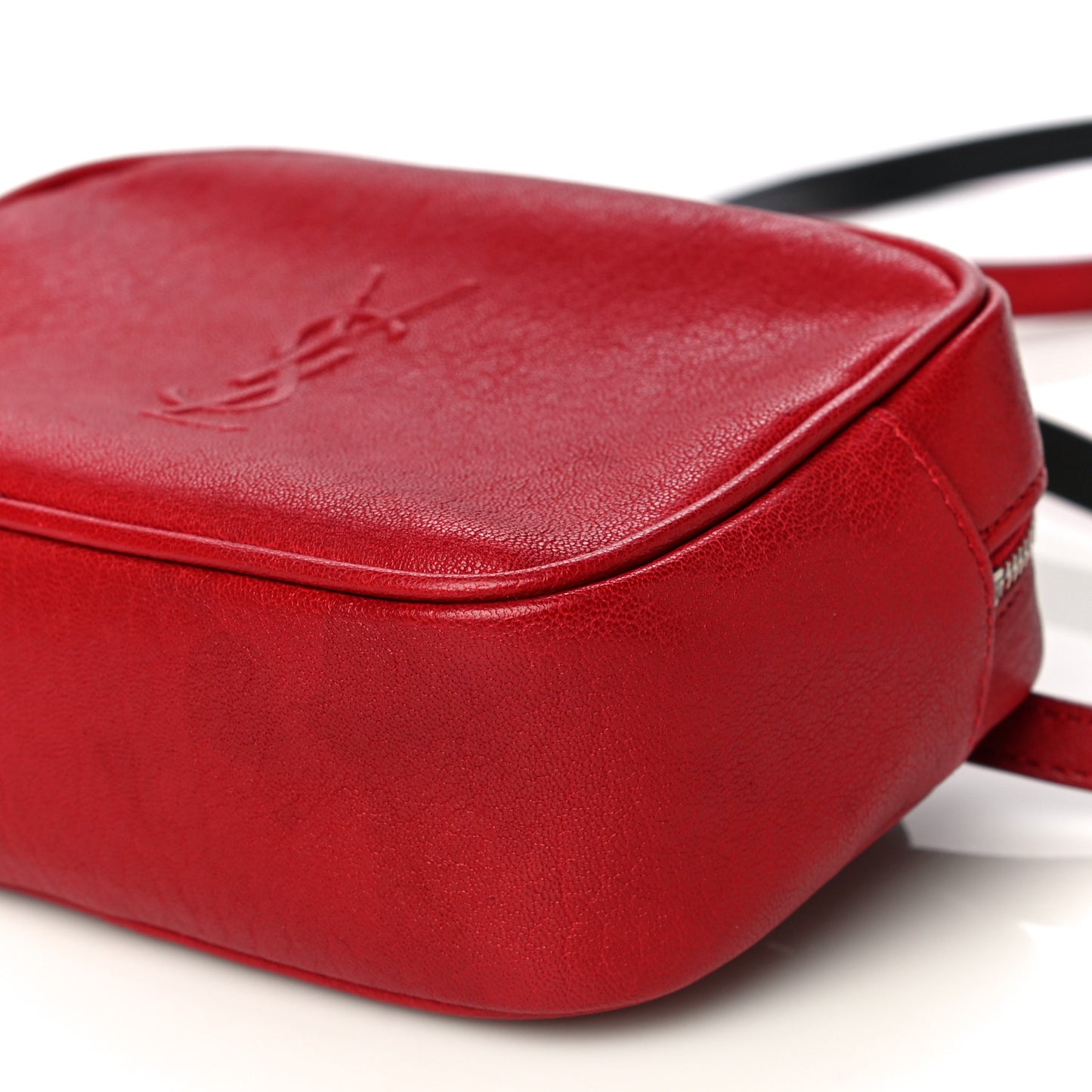 Lambskin Monogram Lou Belt Bag Red