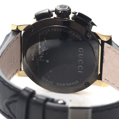 Gucci PVD Stainless Steel Calfskin 44mm G-Chrono Quartz Watch Black 4 of 6