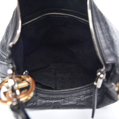 Gucci Guccissima Medium GG Twins Hobo Black 5 of 10