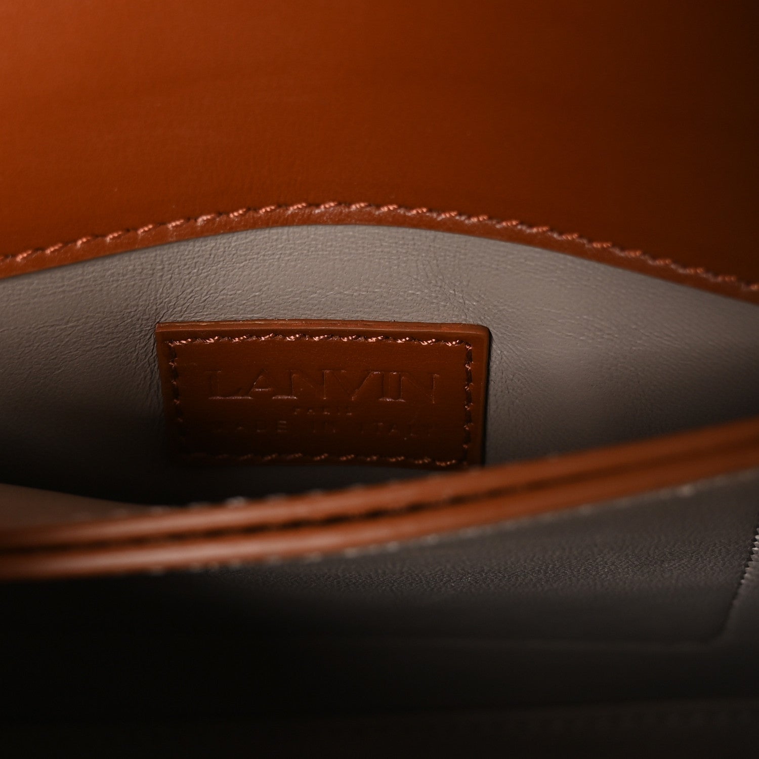 Lanvin Calfskin Concerto Mini Top Handle Bag Tan 6 of 9