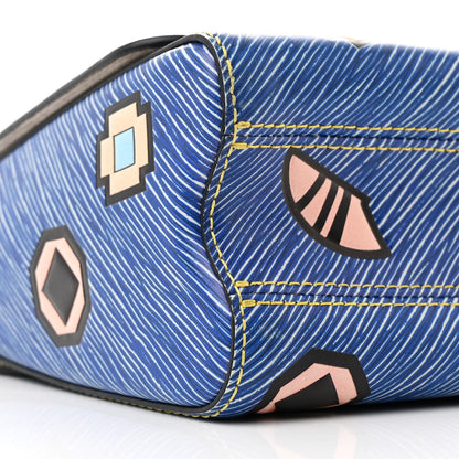 Louis Vuitton Epi Azteque Twist Shoulder Bag MM Denim Light 9 of 12
