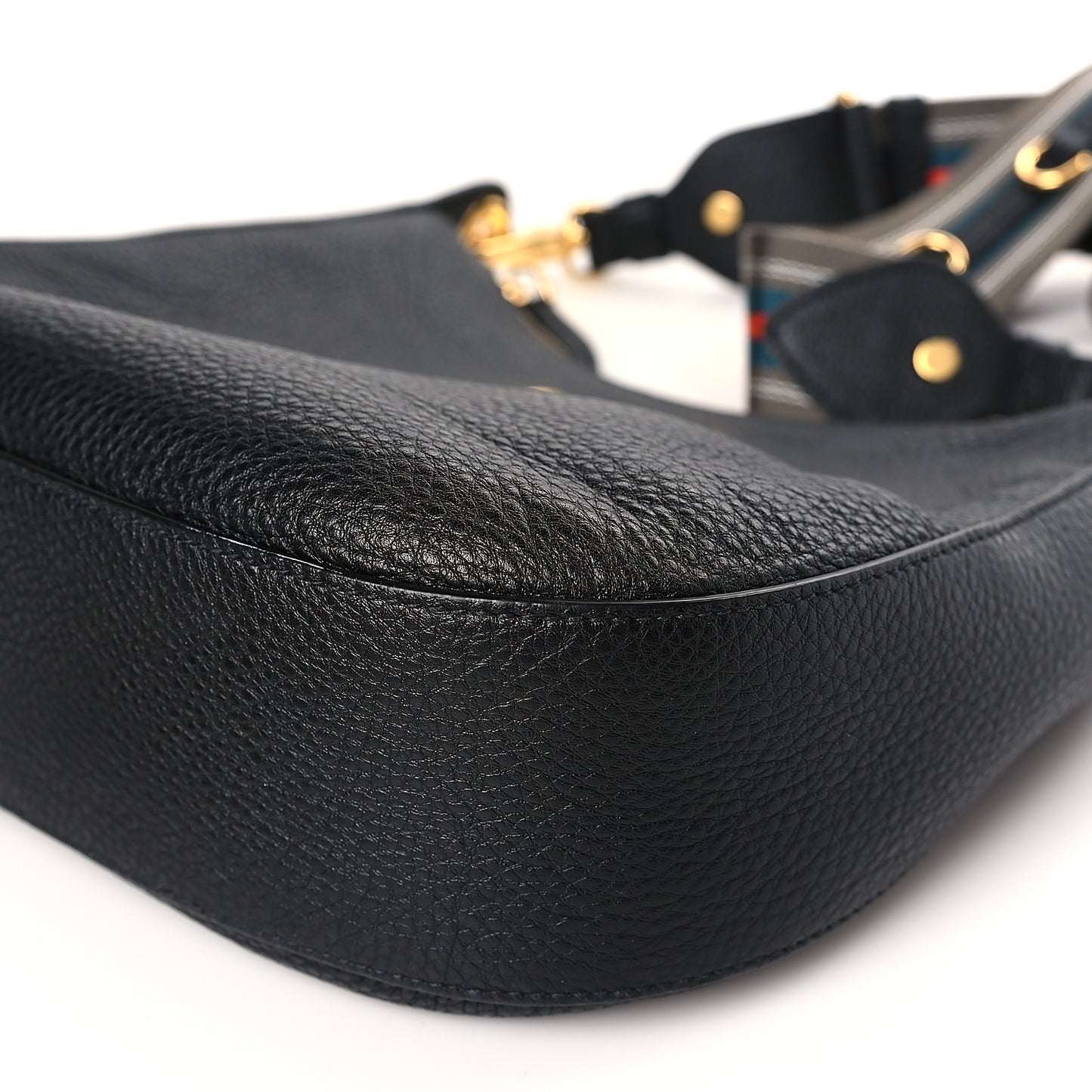 Vitello Phenix Zippered Messenger Hobo Black