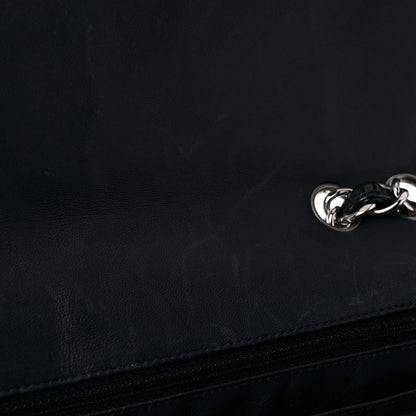 Chanel Patent Quilted Jumbo Single Flap Navy 12 of 18