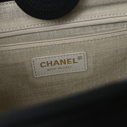 Chanel Mixed Fibers Small Deauville Tote Black 7 of 11