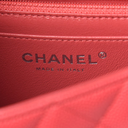 Chanel Caviar Quilted Mini Rectangular Flap Light Red 9 of 11