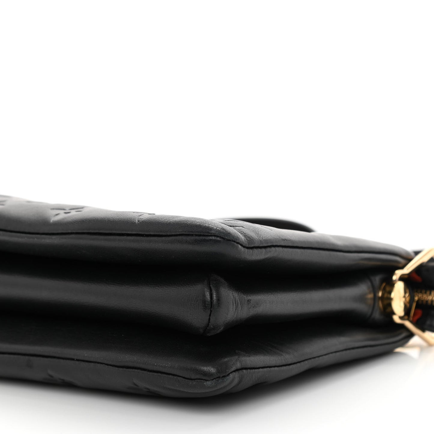 Lambskin Embossed Monogram Coussin BB Black