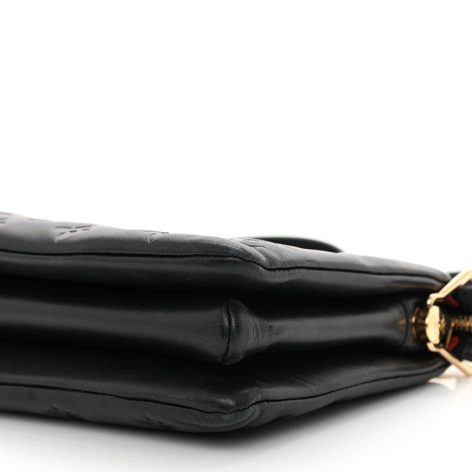 Louis Vuitton Lambskin Embossed Monogram Coussin BB Black 12 of 14