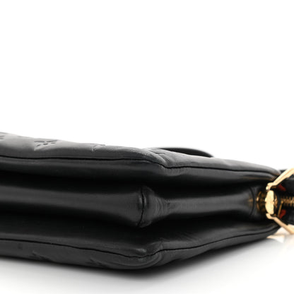 Louis Vuitton Lambskin Embossed Monogram Coussin BB Black 12 of 14