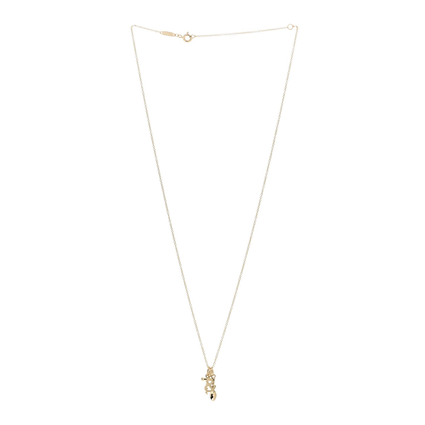 18K Yellow Gold Wine and Dine Pendant Necklace