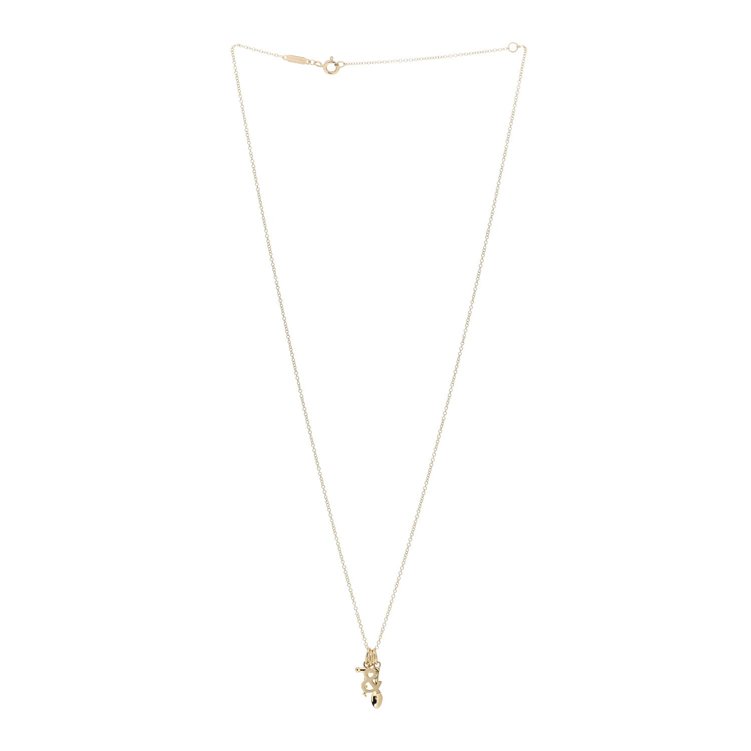 Tiffany 18K Yellow Gold Wine and Dine Pendant Necklace 3 of 4
