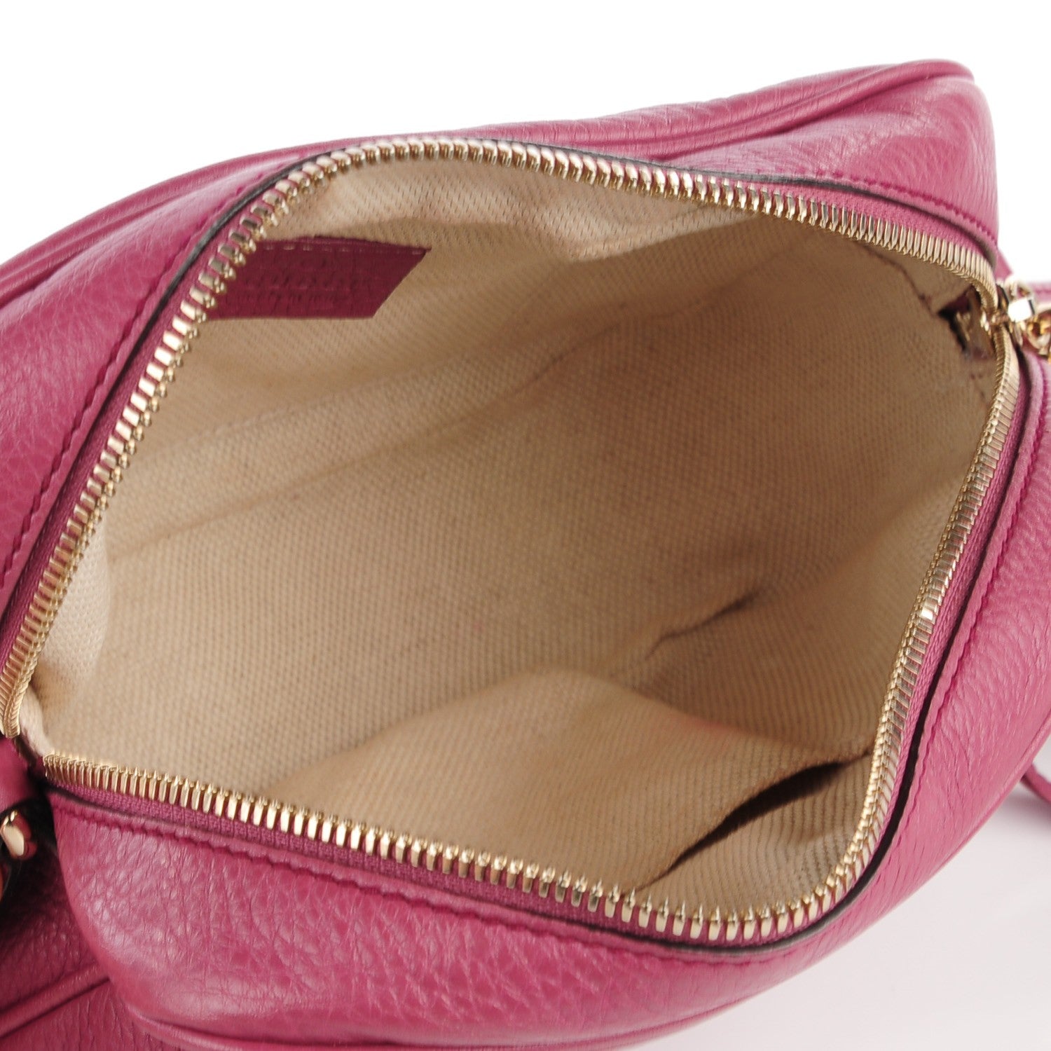 Gucci Pebbled Calfskin Small Soho Disco Bag Peonia Flower 7 of 7