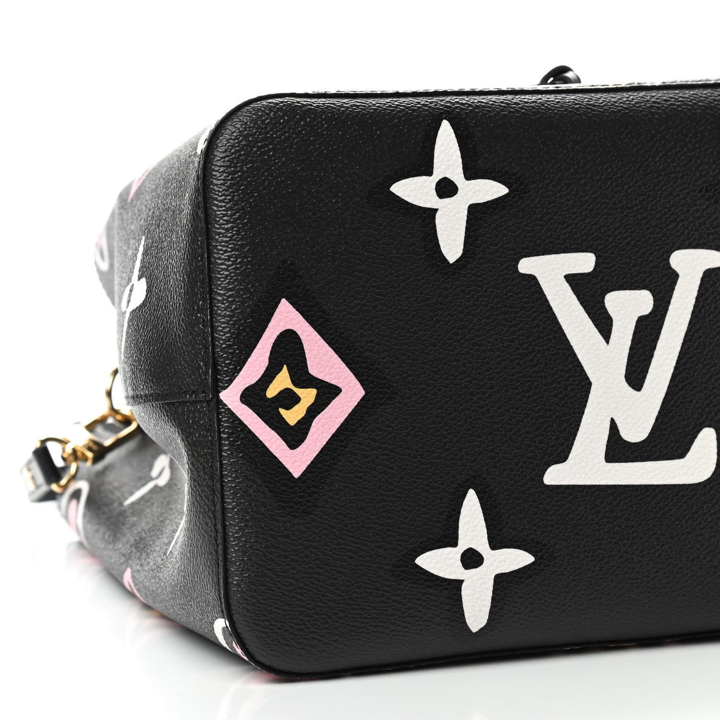 Monogram Giant Wild At Heart Neonoe MM Black