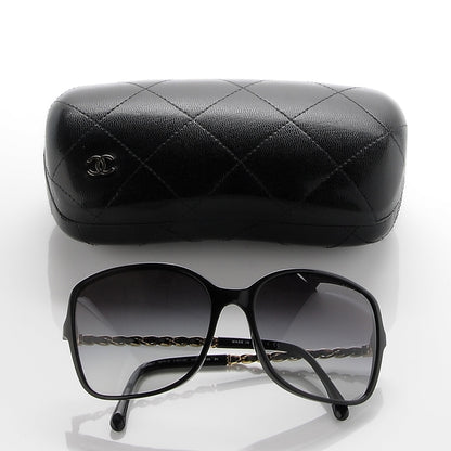 Chanel Lambskin Square Chain Sunglasses 5210-Q Black 9 of 9