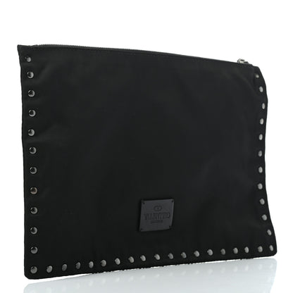 Valentino Garavani Nylon Rockstud Zip Pouch Black 3 of 6