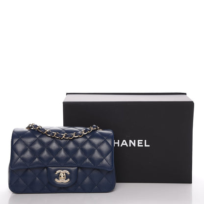 Chanel Caviar Quilted Mini Rectangular Flap Navy 8 of 8