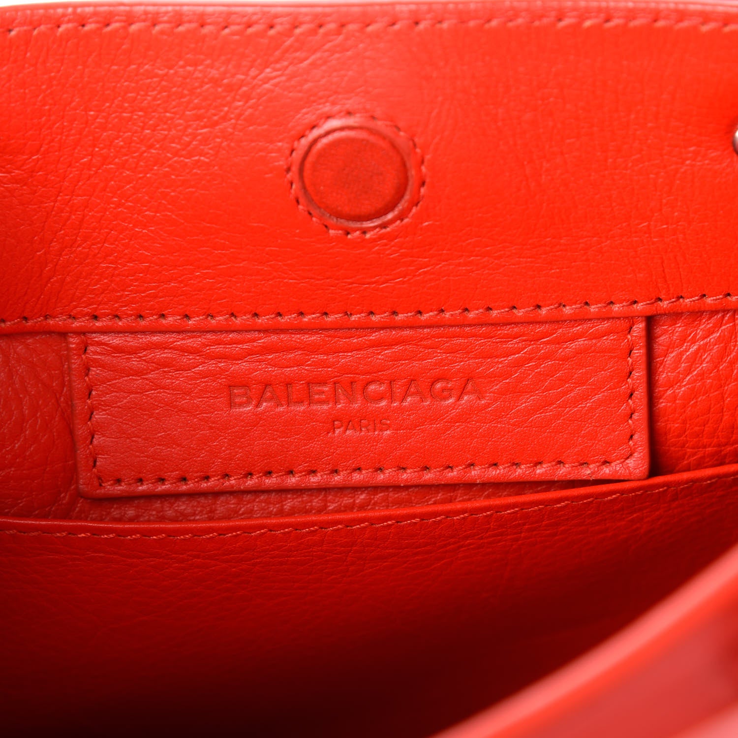 Balenciaga Calfskin Papier Mini A4 Zip Around Tote Rouge Coquelicot 6 of 12