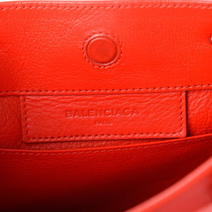 Balenciaga Calfskin Papier Mini A4 Zip Around Tote Rouge Coquelicot 6 of 12