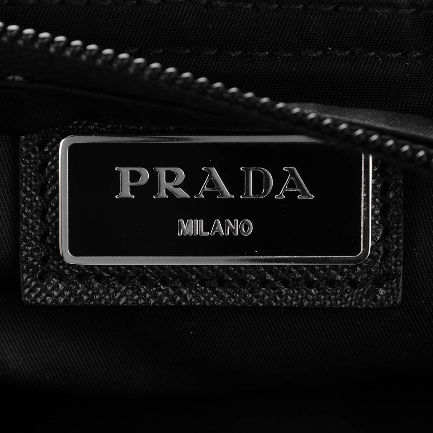 Nylon Vela Flat Messenger Bag Black