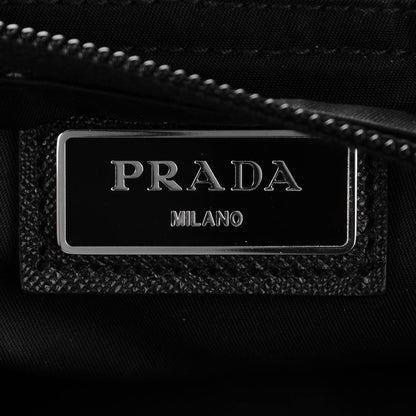 Prada Nylon Vela Flat Messenger Bag Black 6 of 7