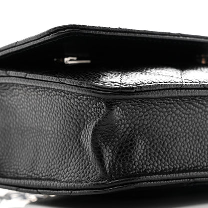 Chanel Caviar Quilted Wallet on Chain WOC Black 10 of 12