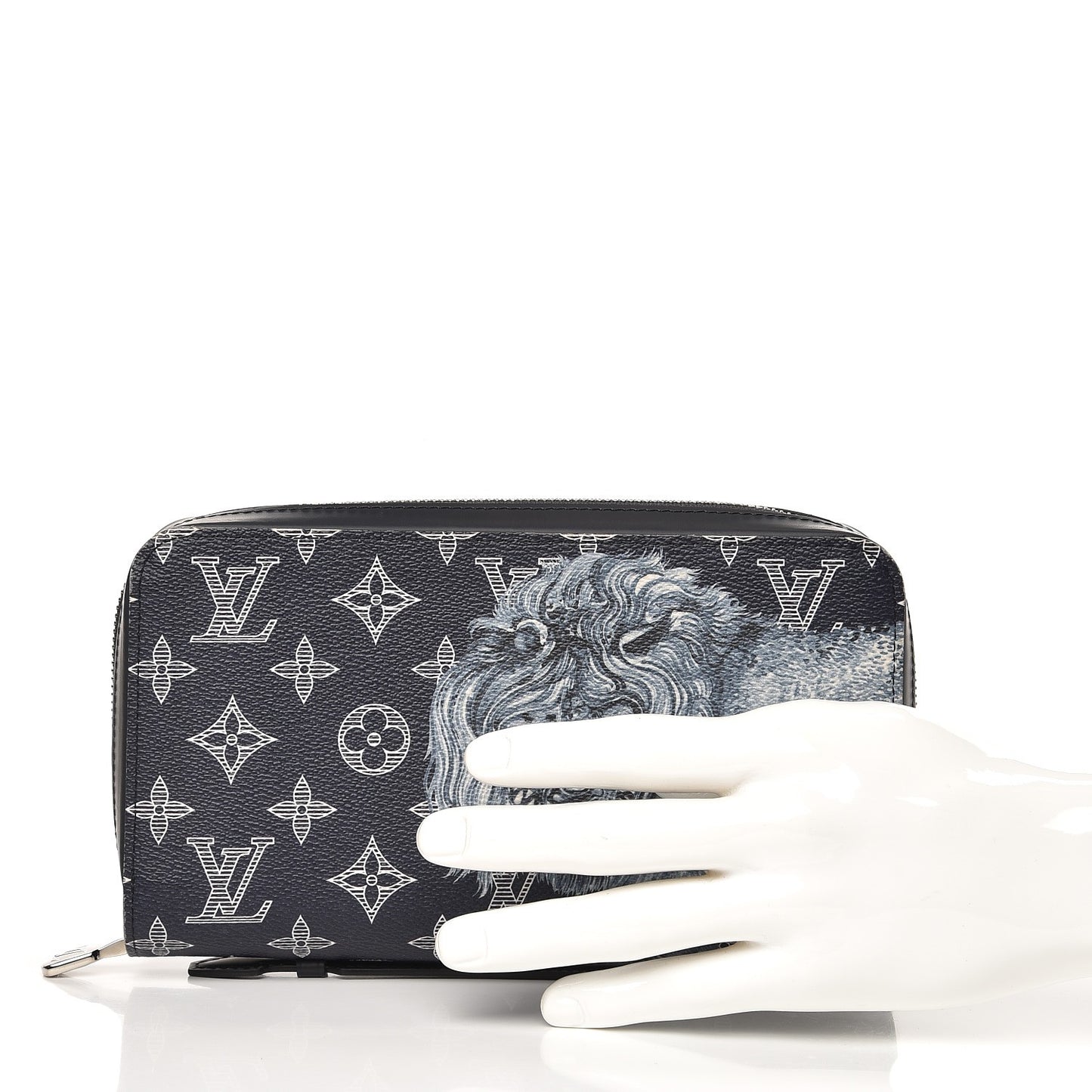 Savane Monogram Lion Chapman XL Zippy Wallet Ink