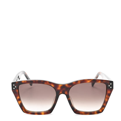 Celine Acetate Polarized Square Sunglasses CL40090I Havana 2 of 6