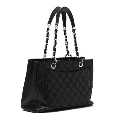 Chanel Caviar Quilted Grand Shopping Tote GST Black 3 of 9