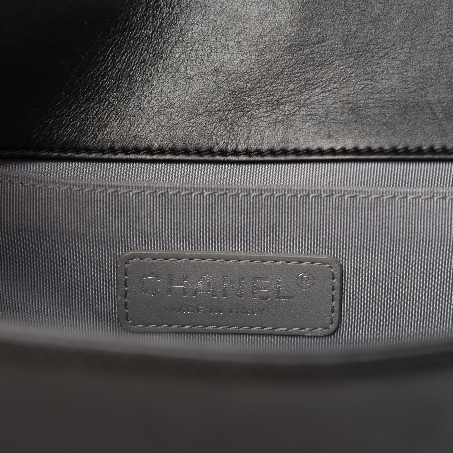 Chanel Calfskin Quilted Medium Boy Flap Black 8 of 10