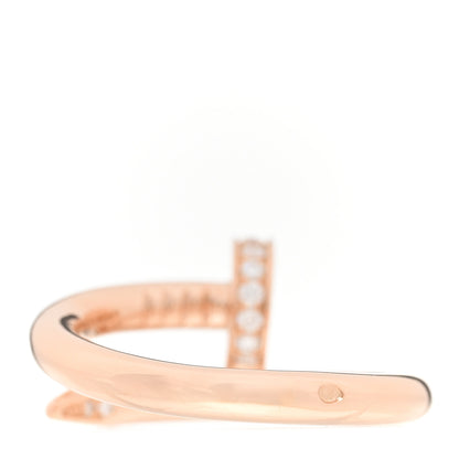 Cartier 18K Pink Gold Diamond Juste Un Clou Ring 50 5.25 3 of 5