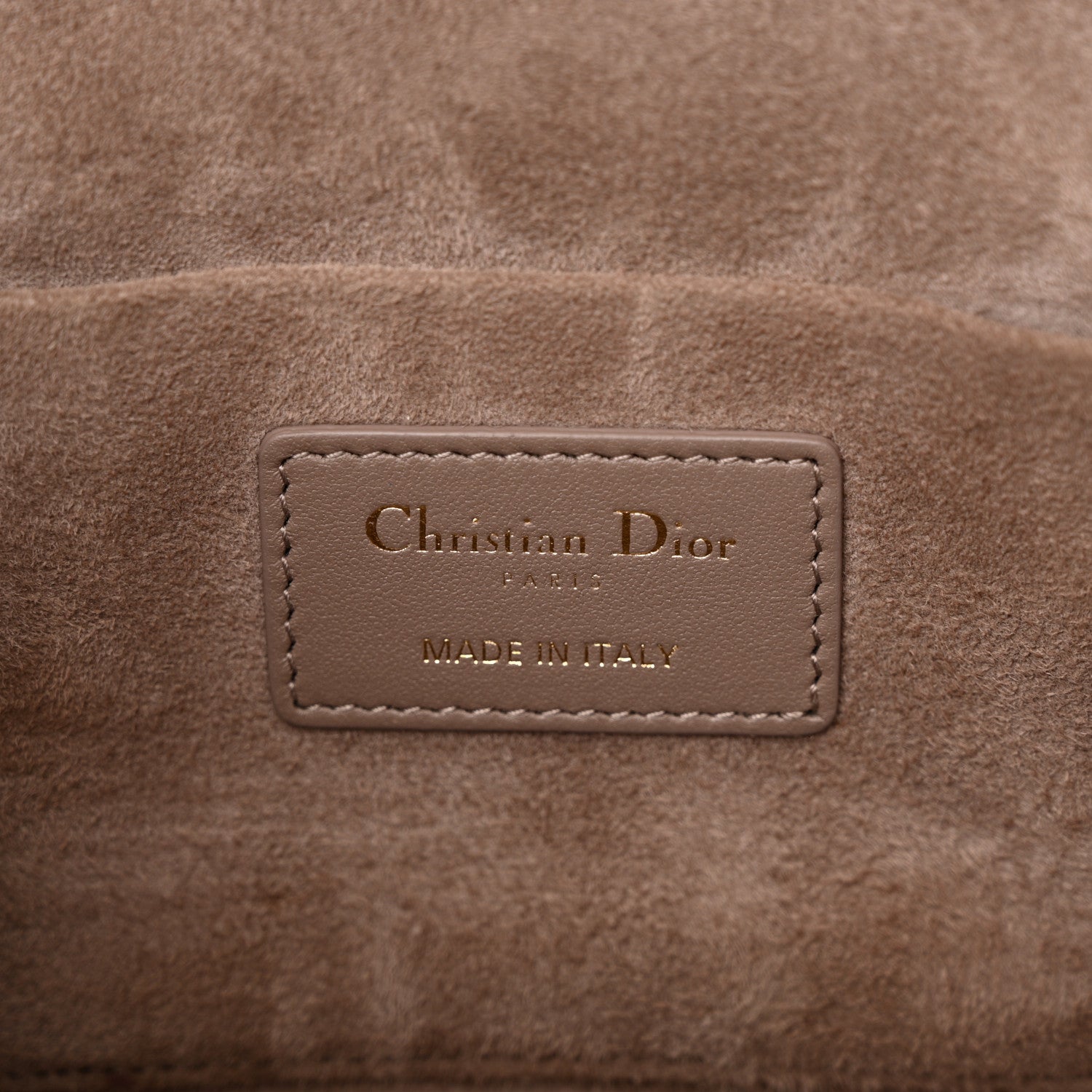 Christian Dior Lambskin Cannage Small Diortravel Vanity Case Warm Taupe 6 of 10