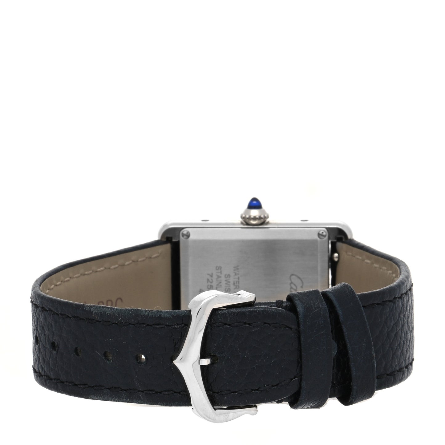 Stainless Steel Calfskin 25mm Must de Cartier Tank Quartz Watch