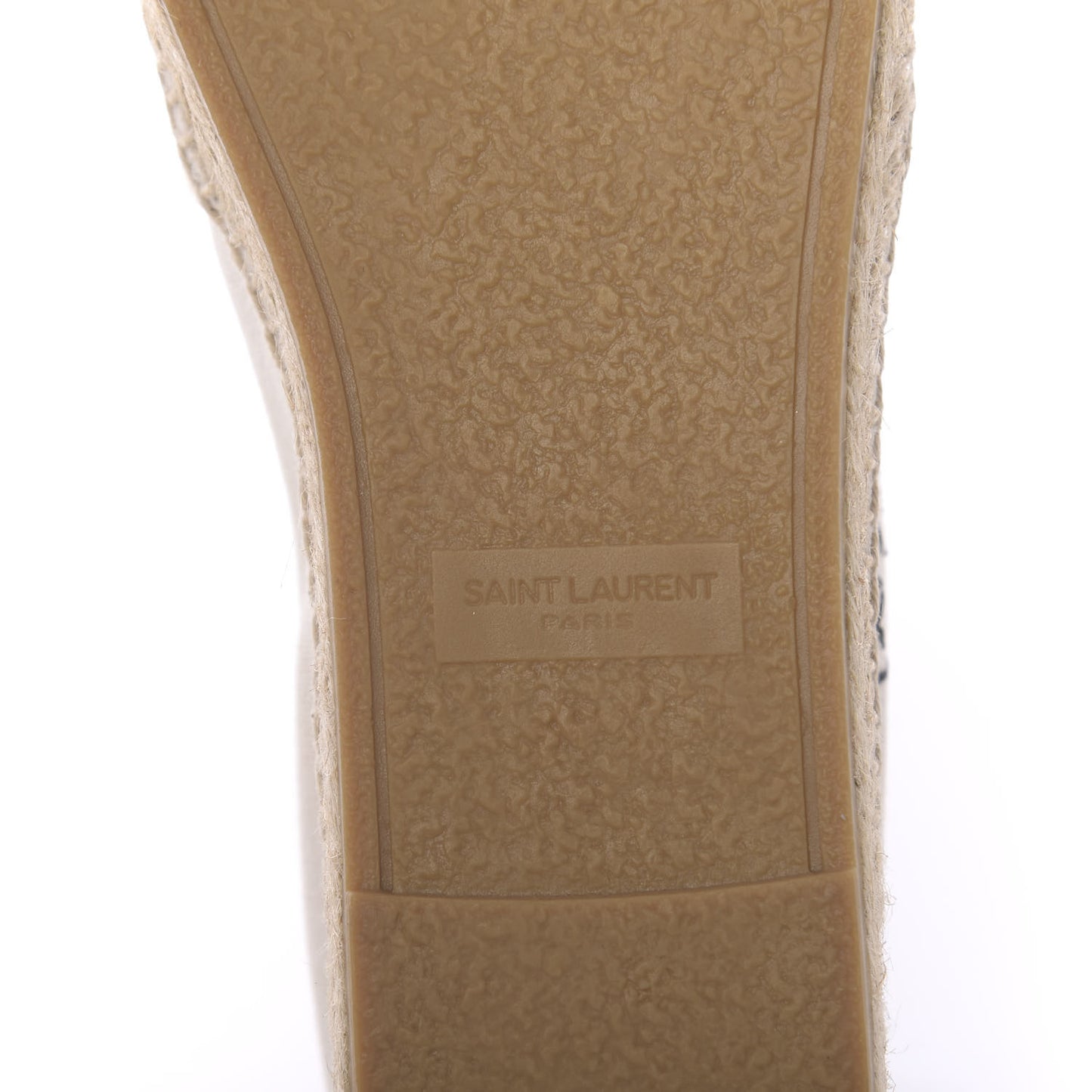 Canvas Nappa Elba Light Logo Embroidered Espadrilles 38.5 Panna