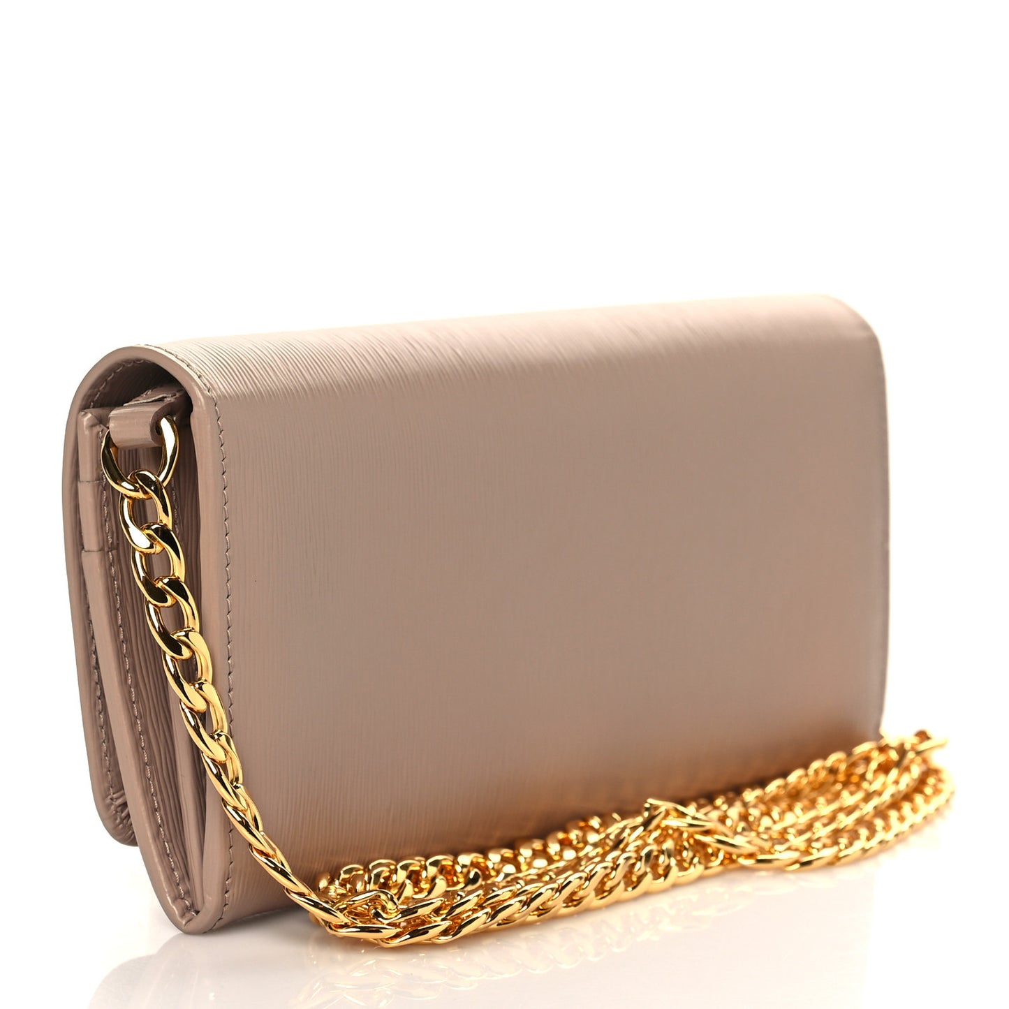 Vitello Move Metal Oro Chain Wallet Cipria