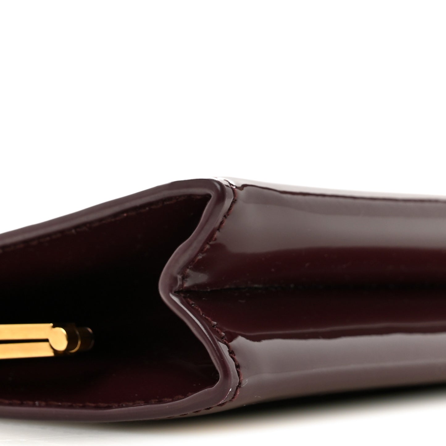 Patent Clutch Rouge