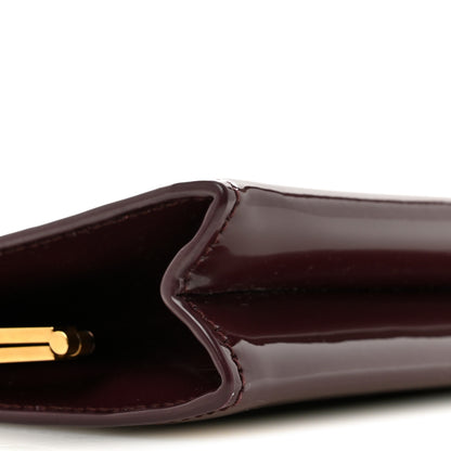 Saint Laurent Patent Clutch Rouge 9 of 11