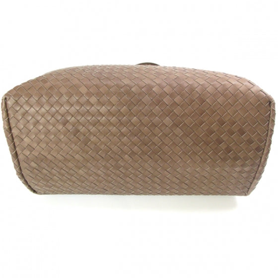 Bottega Veneta Leather Intrecciato Roma Tote Elephant 4 of 11