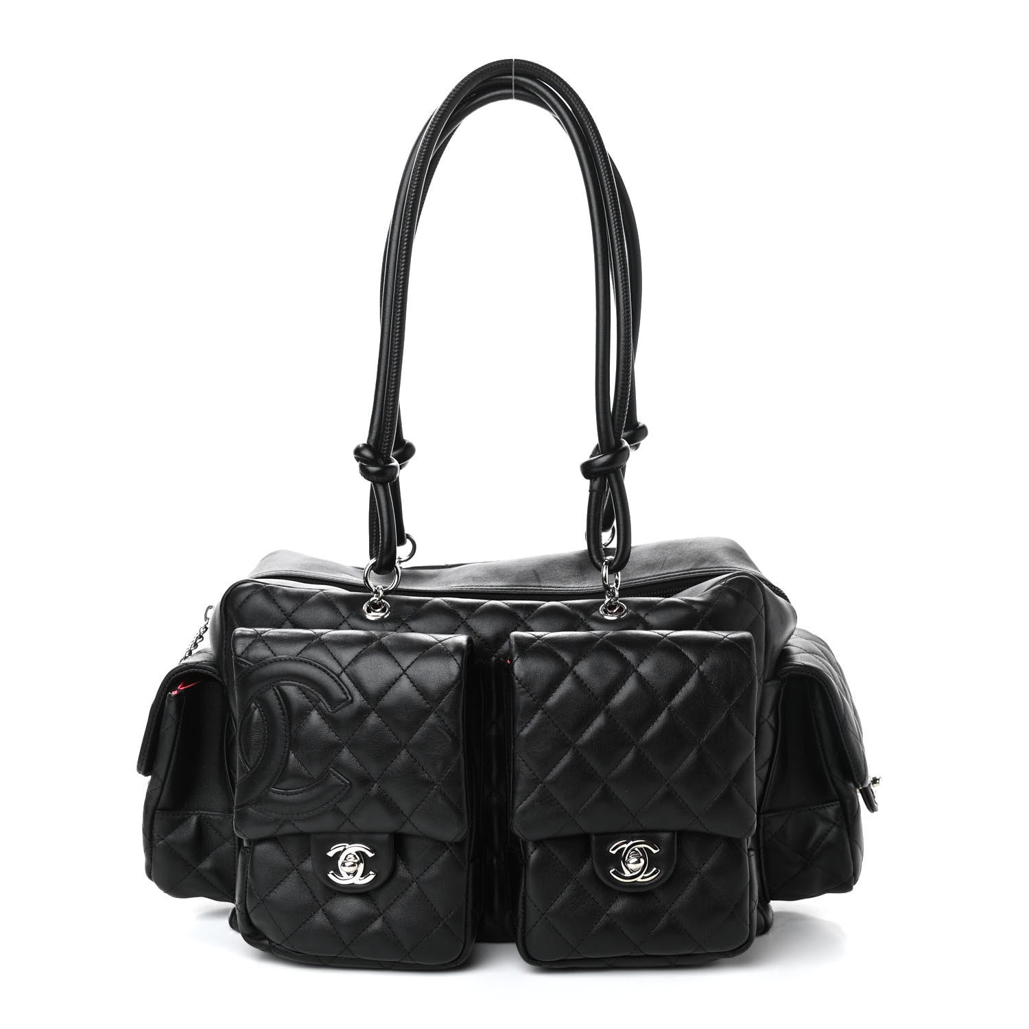 Chanel Calfskin Quilted Large Cambon Multipocket Reporter Black 1 of 11
