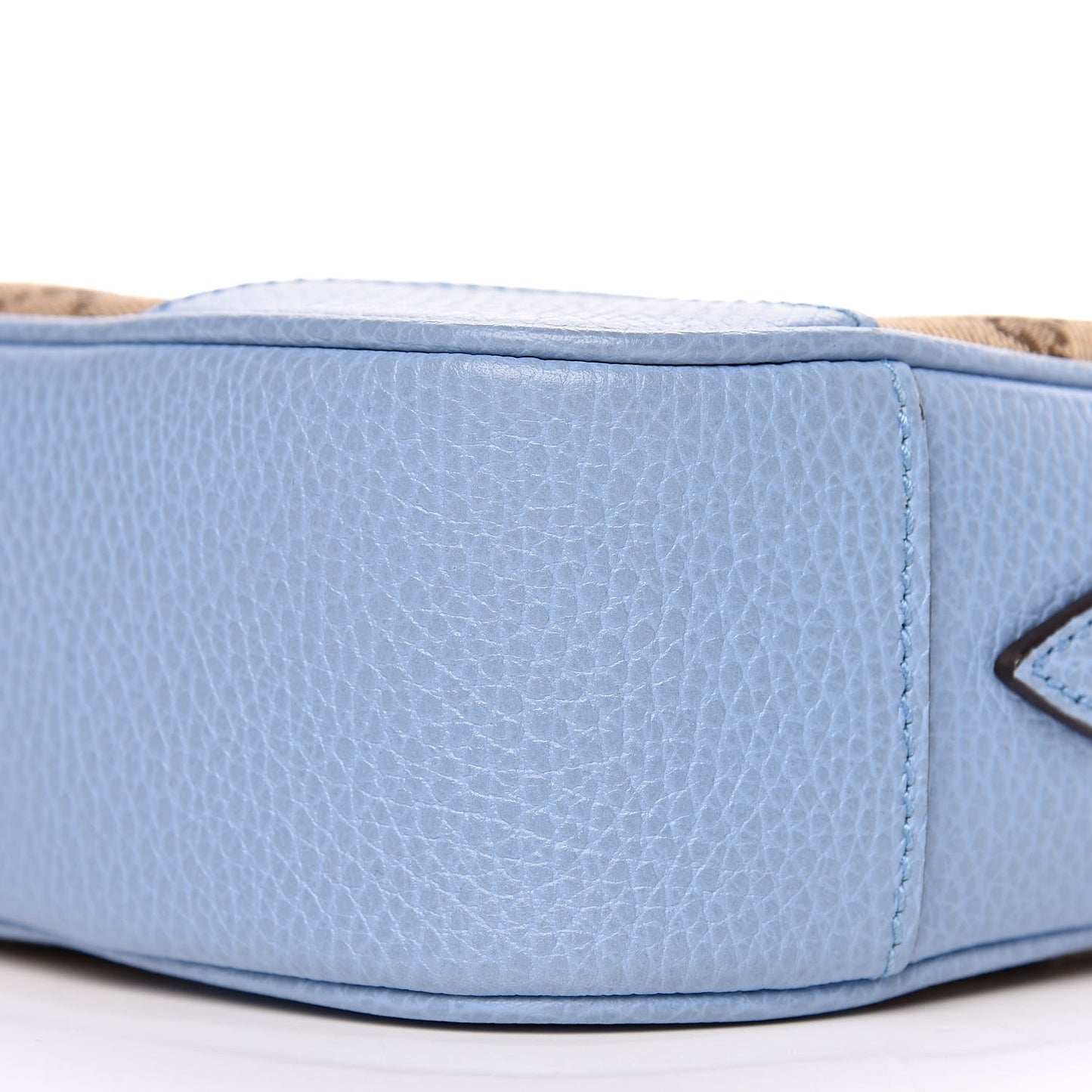Monogram Mini Bree Messenger Bag Beige Mineral Blue