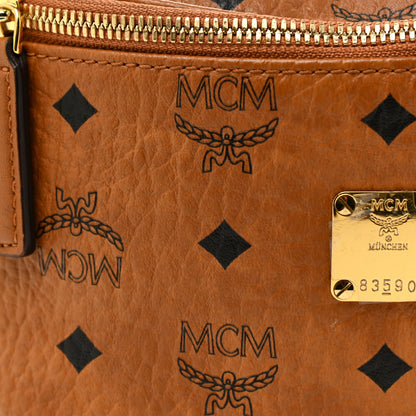 MCM Visetos Medium Fusten Belt Bag Cognac 6 of 12