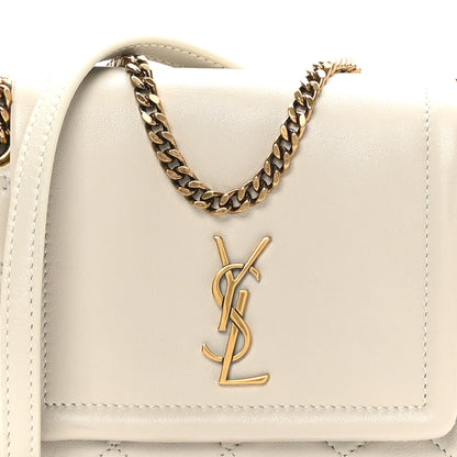 Saint Laurent Lambskin Quilted Monogram Mini Nolita Crema Soft 8 of 11