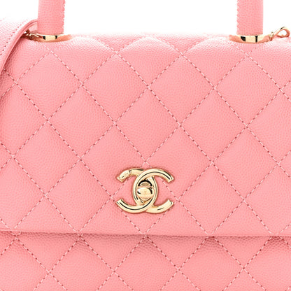 Chanel Caviar Quilted Mini Coco Handle Flap Light Pink 8 of 10