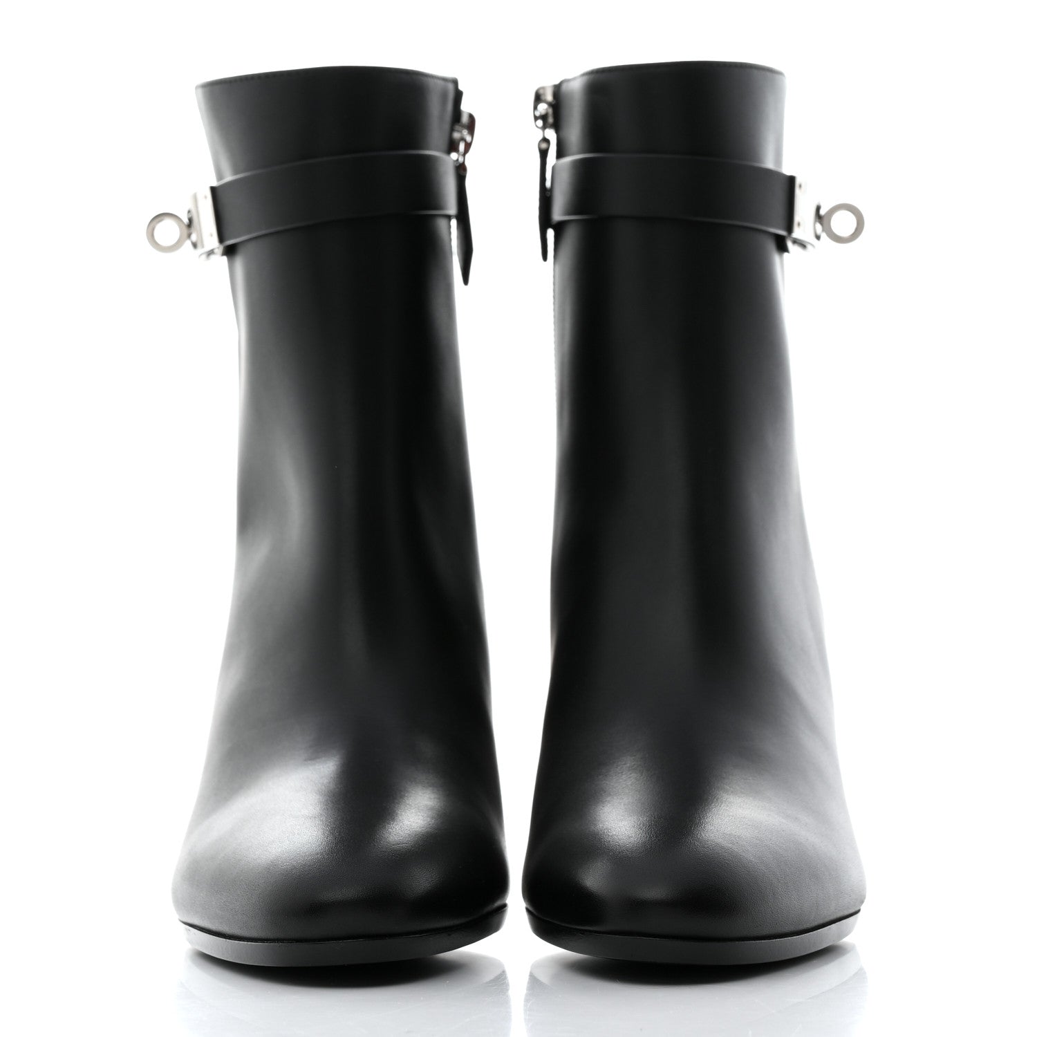 Hermes Calfskin Saint Germain Ankle Boots 37 Black 2 of 9