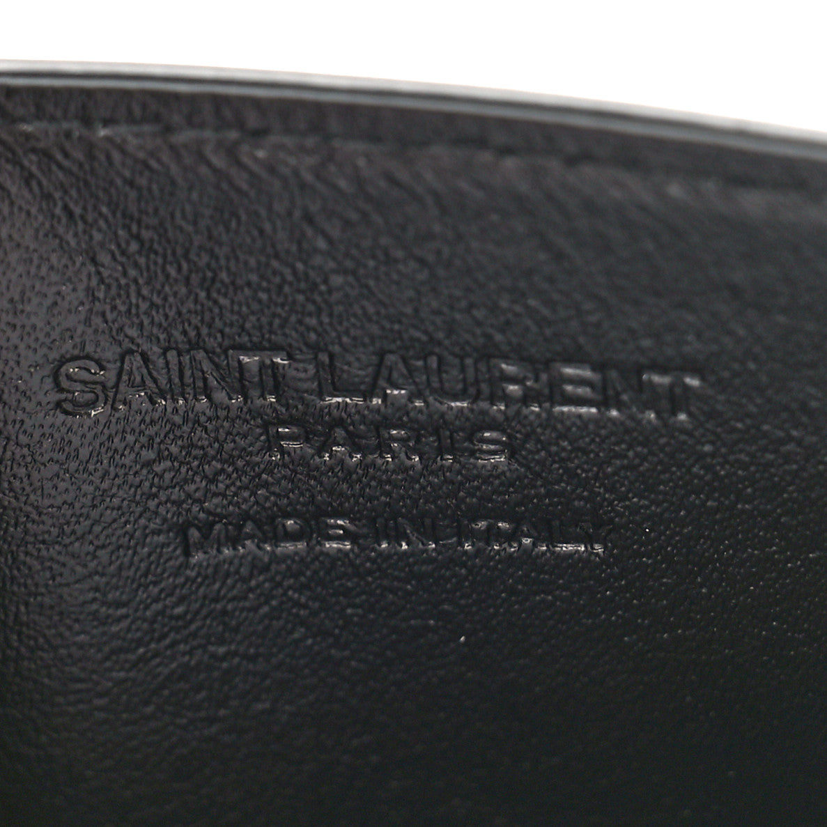 Saint Laurent SAINT LAURENT Smooth Calfskin Uptown Card Holder Black Black 6 of 7